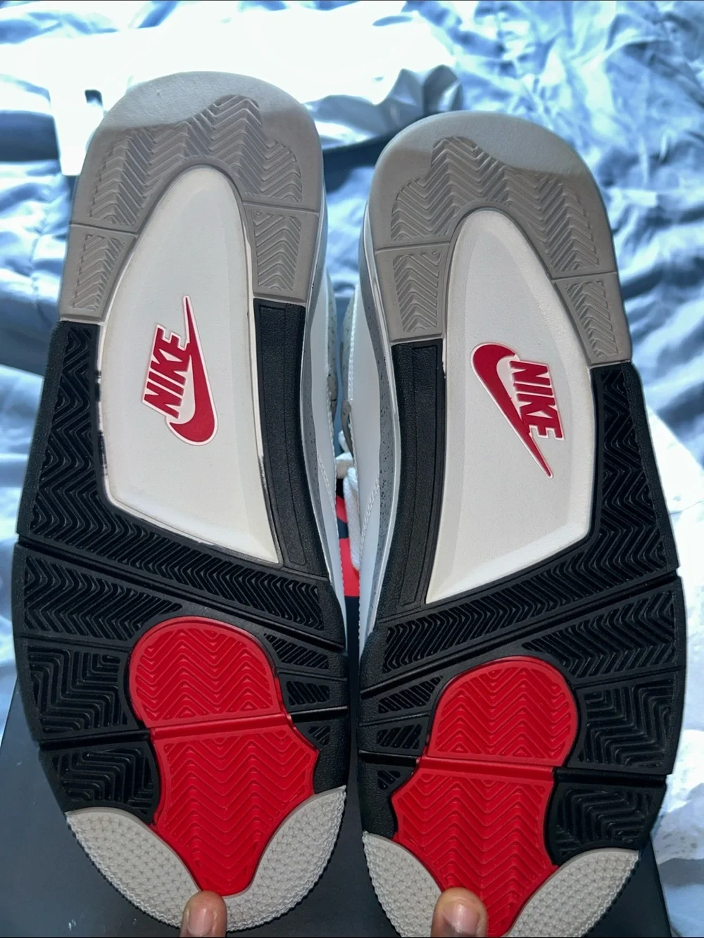 Jordan White and Red Men’s Retro Sneakers